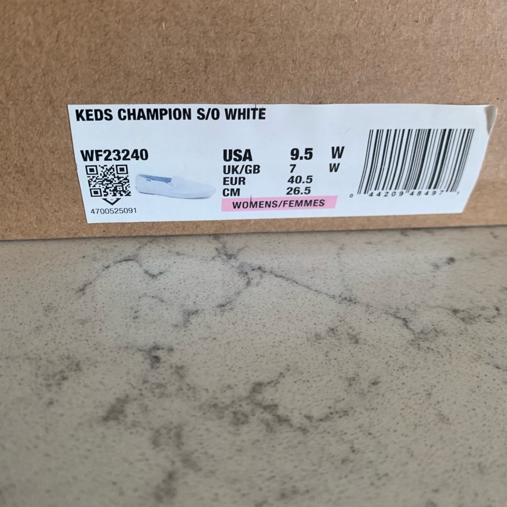 Keds Champion White Slip-On Sneakers